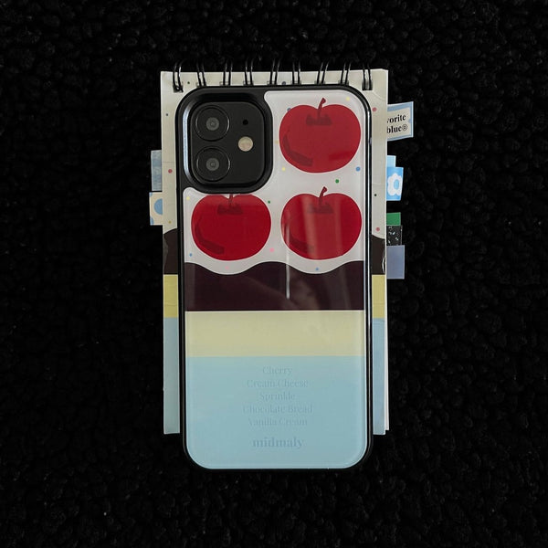 [midmaly] Cherry Cake Epoxy Phone Case