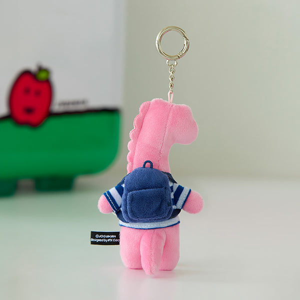 [JOGUMAN STORE] Standing Flush Keyring (Pink / Green)