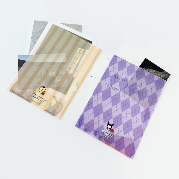 ♡ second morning × sanrio characters ♡ A4 Clear File Set