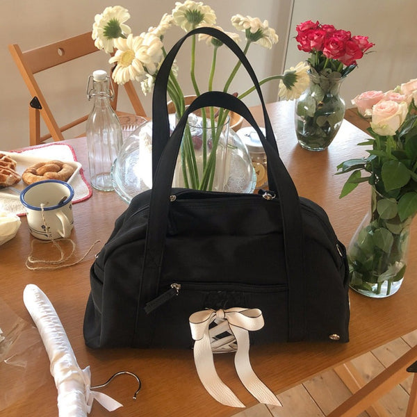 [ovuni] DAILY RIBBON GYM BAG (BLACK)