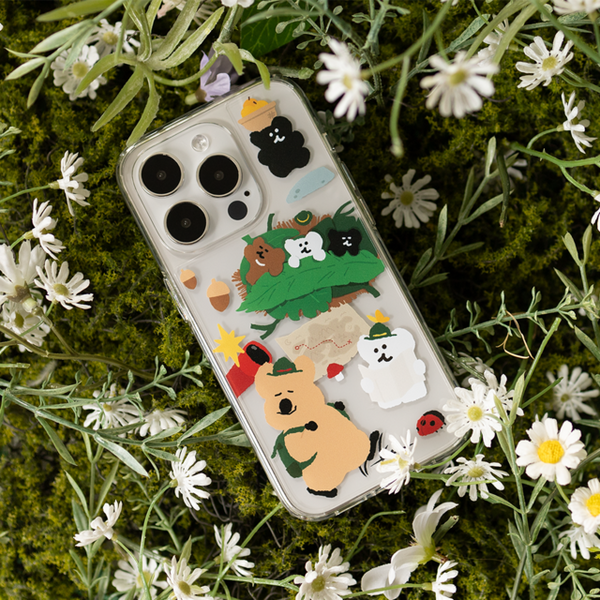 [Dinotaeng] Quokka & BOBO in the Woods Clear Case