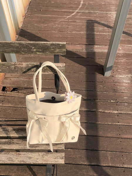 [ovuni] MINI EASY RIBBON BAG SAND BEIGE