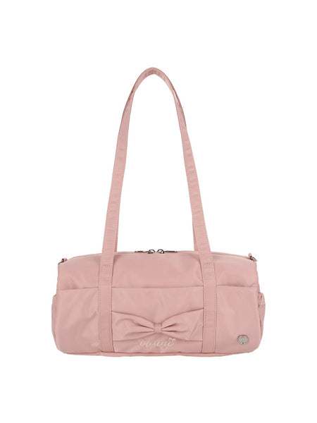 [ovuni] FLUFFY RIBBON BAG (Rose Pink)