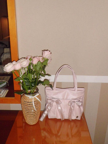 [ovuni] MINI EASY RIBBON BAG PALE PINK