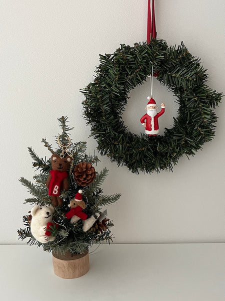 [AU VERT] Christmas Mini Wreath Set 30cm