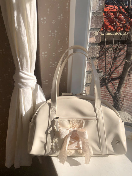 [ovuni] DAILY RIBBON GYM BAG CREAM