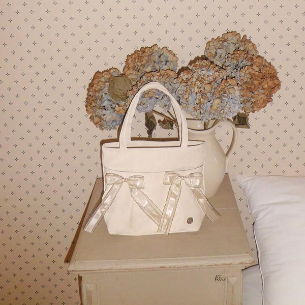 [ovuni] MINI EASY RIBBON BAG SAND BEIGE