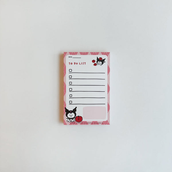 ♡ second morning × sanrio characters ♡ To Do List Memo Pad