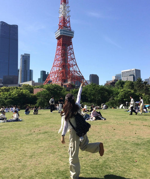 [TENSE DANCE] Wool Stripe Backpack (Black)