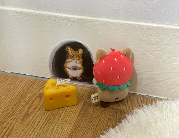 [YOUNG FOREST] Strawberry Quokka Keyring