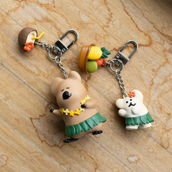 [Dinotaeng] Tanning QUOK & BOBO Keychain