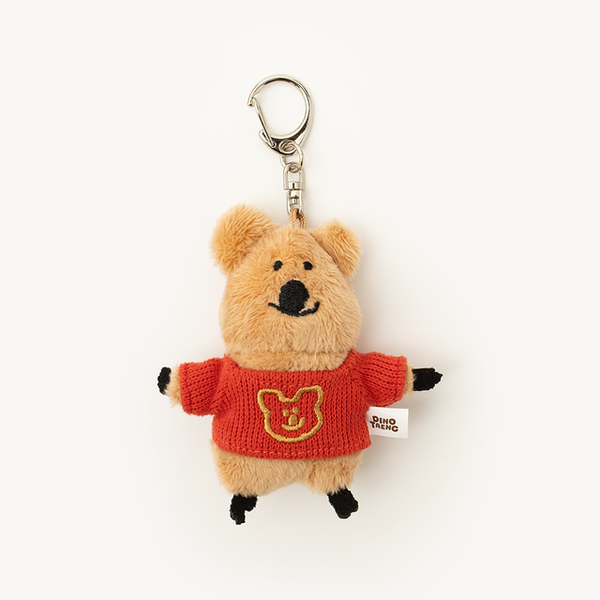 [Dinotaeng] Quokka in School Flat Fur Keyring (7Types)