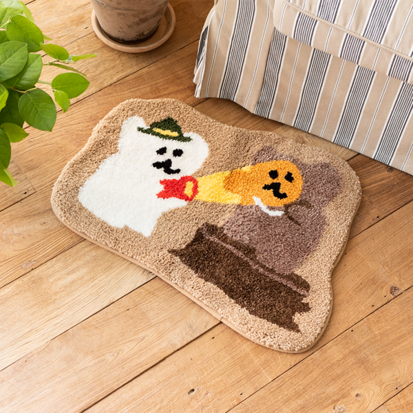 [Dinotaeng] QUOKKA & BOBO IN THE WOODS MINI RUG