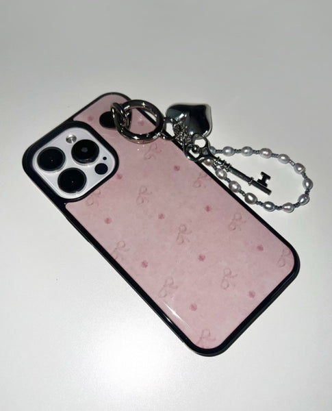 [moodmoons] Ribbon Flower Epoxy Phone Case