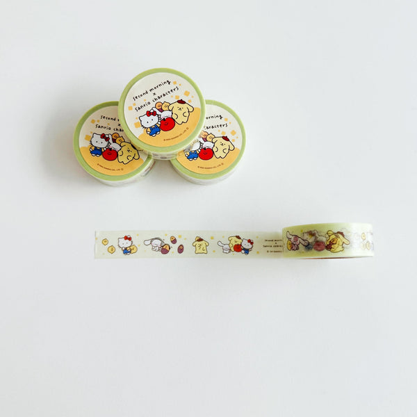 ♡ second morning × sanrio characters ♡ Masking Tape