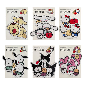 ♡ second morning × sanrio characters ♡ Die-cut Removable Sticker Set