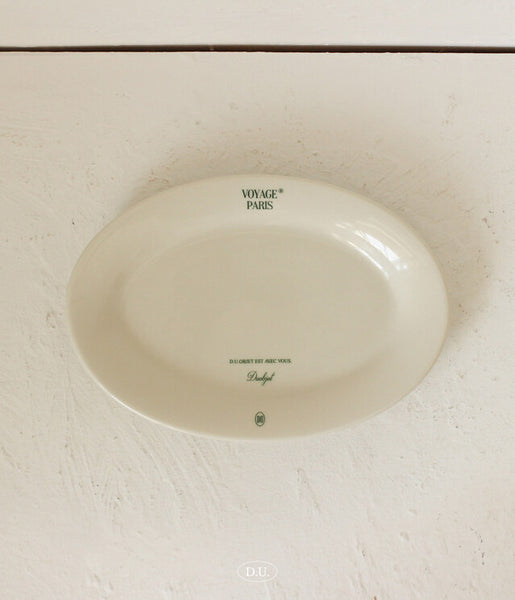 [D.U.OBJET] Voyage Paris Oval Plate