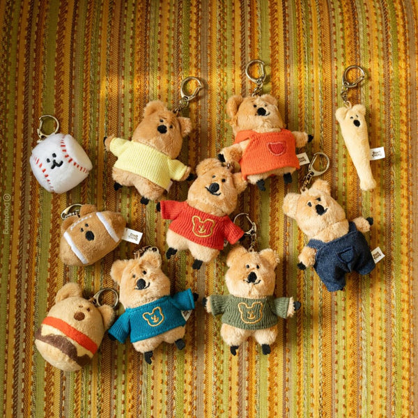 [Dinotaeng] Quokka in School Flat Fur Keyring (7Types)