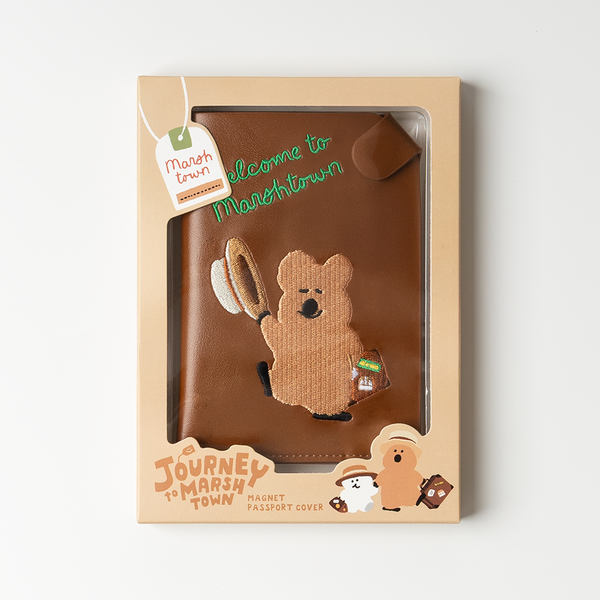 [Dinotaeng] Marsh Town Magnet Passport Cover