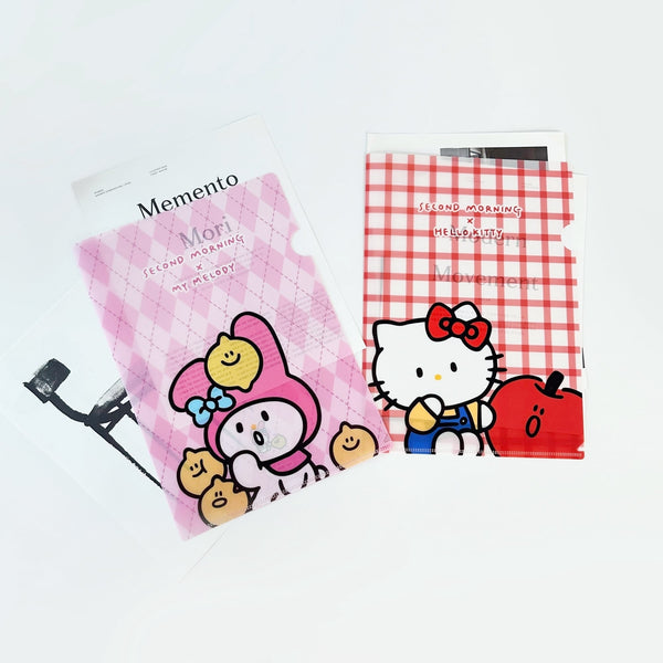 ♡ second morning × sanrio characters ♡ A4 Clear File Set