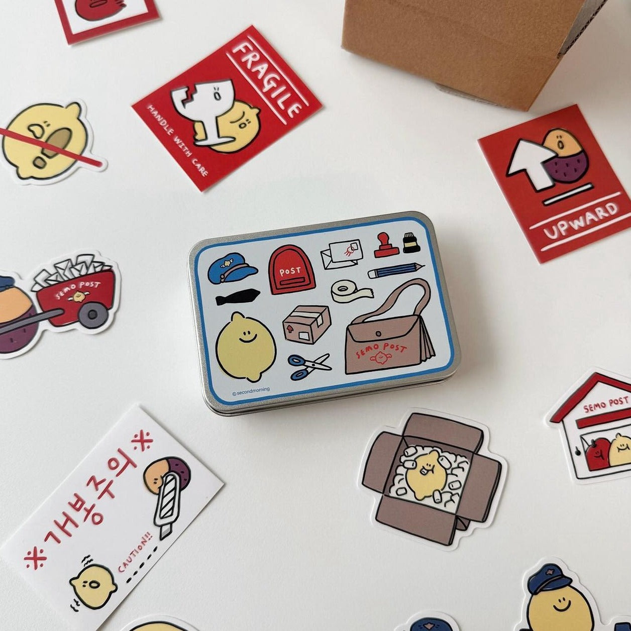 [second morning] SEMO Post Tin Case Sticker Pack (20ea)