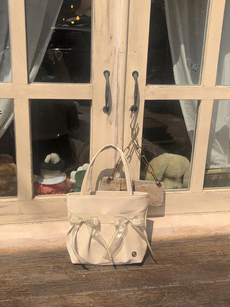 [ovuni] MINI EASY RIBBON BAG SAND BEIGE