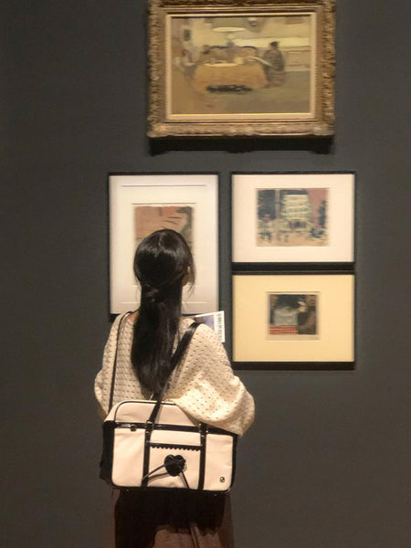 [ovuni] CLASSIC RIBBON SCHOOLBAG CANVAS BLACK