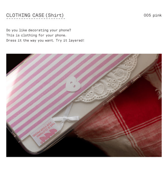 [the layered studio] Clothing Case (Shirt) Pink