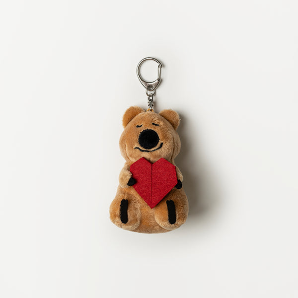 [Dinotaeng] Ukulele & Heart Quokka Keyring