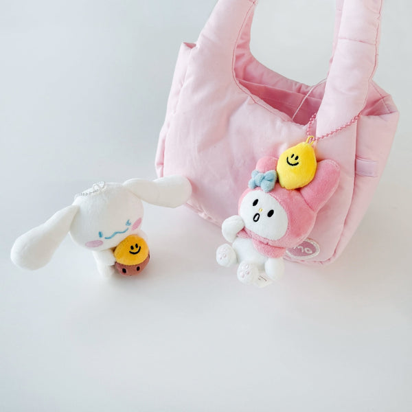 ♡ second morning × sanrio characters ♡ Fluffy Keyring