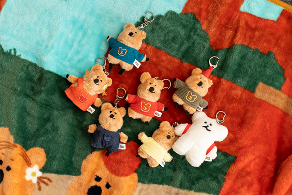 [Dinotaeng] Quokka in School Flat Fur Keyring (7Types)