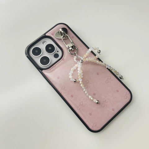 [moodmoons] Ribbon Flower Epoxy Phone Case