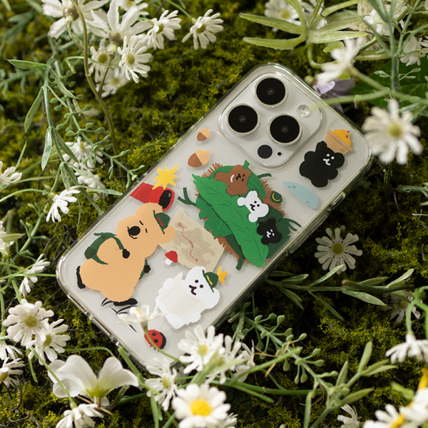 [Dinotaeng] Quokka & BOBO in the Woods Clear Case