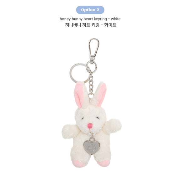 [engbrox] Honey Bunny Heart Keyring