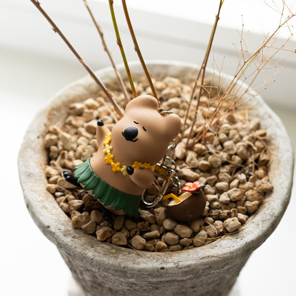 [Dinotaeng] Tanning QUOK & BOBO Keychain