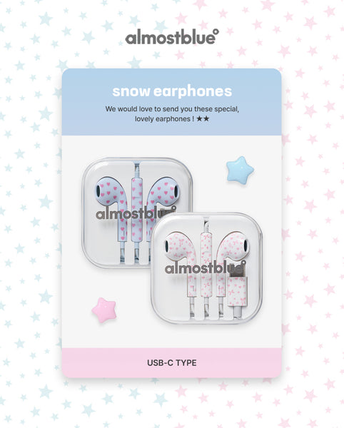 [AlmostBlue] Renewal✨SNOW EARPHONES (PRE-ORDER)