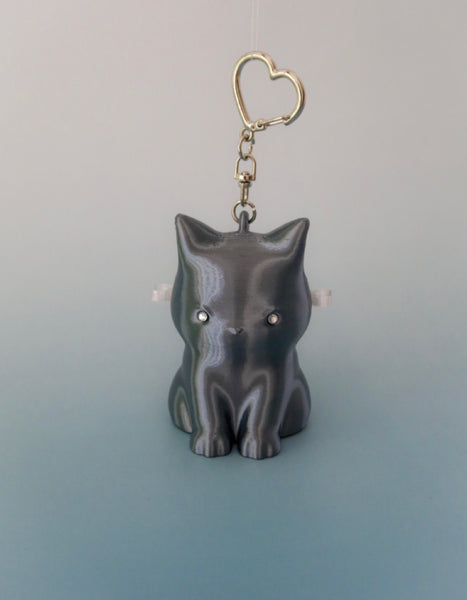 [46month] Cat Cable Keyring | 療癒貓咪耳機捲線器