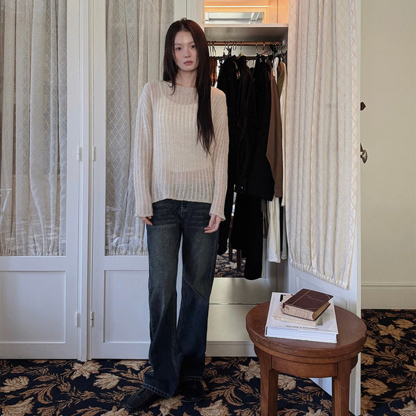 [SLOWAND] made. Rowdy Semi Bootcut Denim Pants (Basic/Long) | 微喇叭牛仔褲・標準／加長款