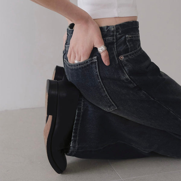 [SLOWAND] made. Rowdy Semi Bootcut Denim Pants (Basic/Long) | 微喇叭牛仔褲・標準／加長款
