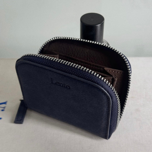 [SLOWAND] #LENTO In and Out Color Wallet | 彷麂皮拉鏈卡片銀包・3色