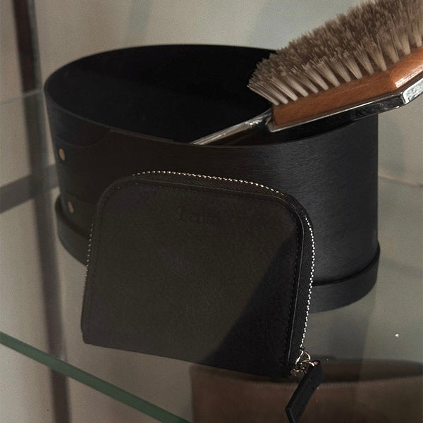 [SLOWAND] #LENTO In and Out Color Wallet | 彷麂皮拉鏈卡片銀包・3色