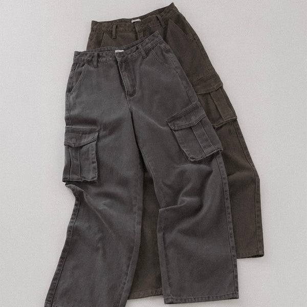 [slowand] made. Milo Vintage Washing Cargo Pants (Basic/Long) | 復古水洗工裝長褲・標準／加長款