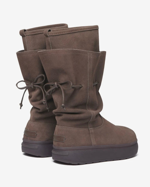 [Rockfish Weatherwear] Cloudy Layered Boots | 層次抽繩麂皮長靴・3色