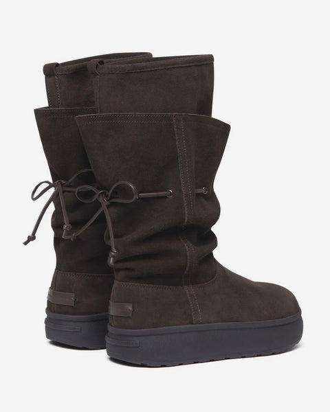 [Rockfish Weatherwear] Cloudy Layered Boots | 層次抽繩麂皮長靴・3色