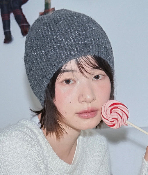 [Rockfish Weatherwear] Glitter Knit Beanie | 微閃亮片針織冷帽・4色