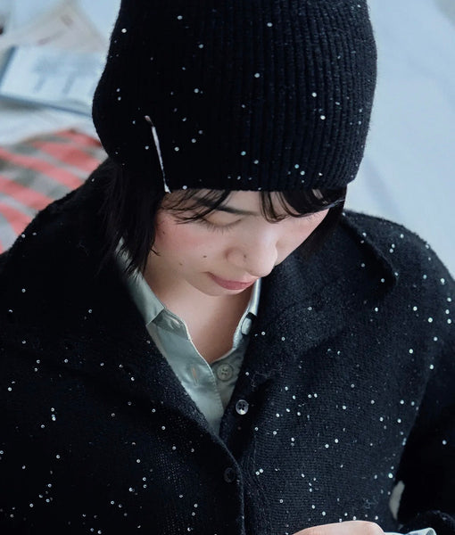 [Rockfish Weatherwear] Glitter Knit Beanie | 微閃亮片針織冷帽・4色