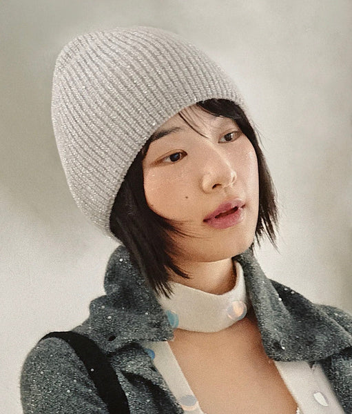 [Rockfish Weatherwear] Glitter Knit Beanie | 微閃亮片針織冷帽・4色