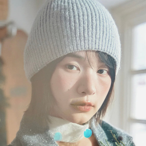 [Rockfish Weatherwear] Glitter Knit Beanie | 微閃亮片針織冷帽・4色