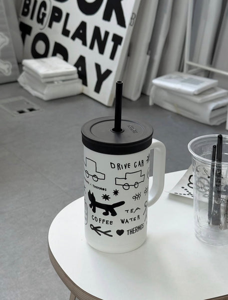 [INAPSQUARE x THERMOS] The Compact Straw Cup & Tumbler 720 ml