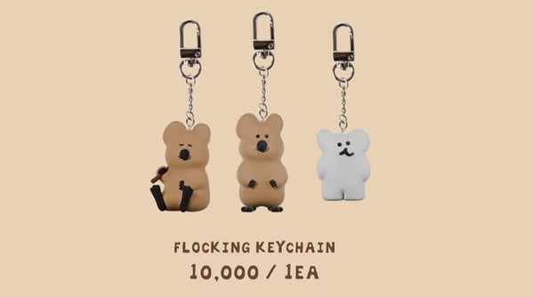 Dinotaeng快閃店 Quokscout!🏕 - Flocking Keychain